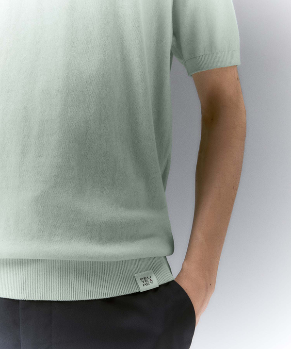 Stückgefärbtes Poloshirt aus Baumwolltrikot - Peuterey