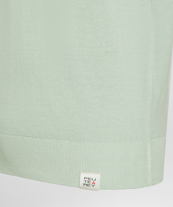 Stückgefärbtes Poloshirt aus Baumwolltrikot - Peuterey