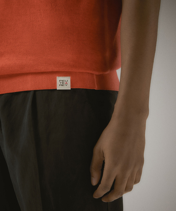 Stückgefärbtes Poloshirt aus Baumwolltrikot - Peuterey