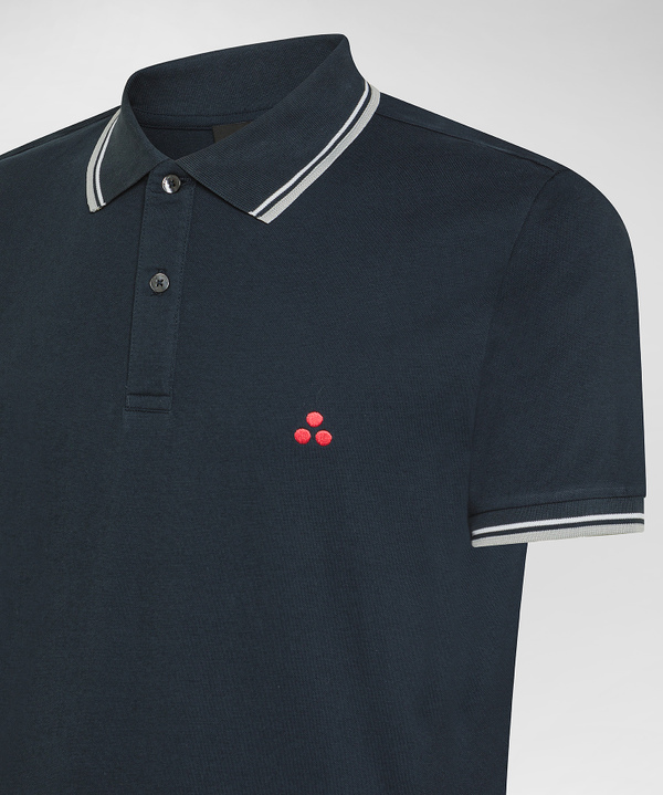 Stretch cotton pique polo shirt - Peuterey