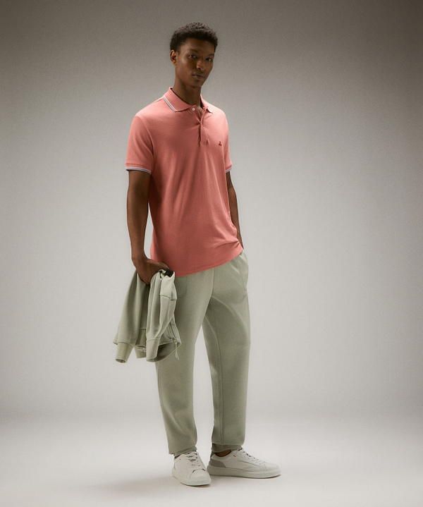 Stretch cotton pique polo shirt - Peuterey