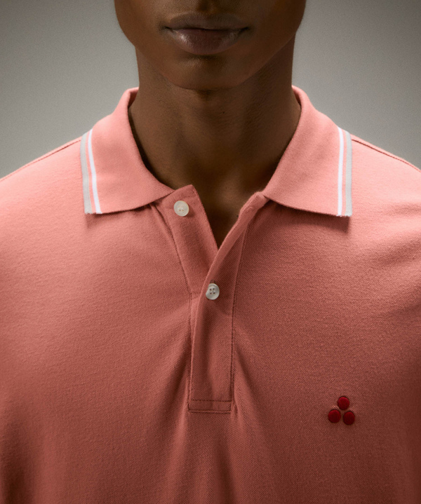 Stretch cotton pique polo shirt - Peuterey