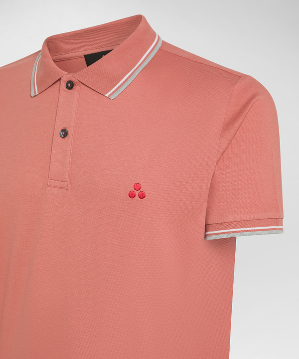 Stretch cotton pique polo shirt - Peuterey