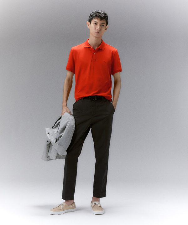 Stretch nylon pique polo shirt - Peuterey