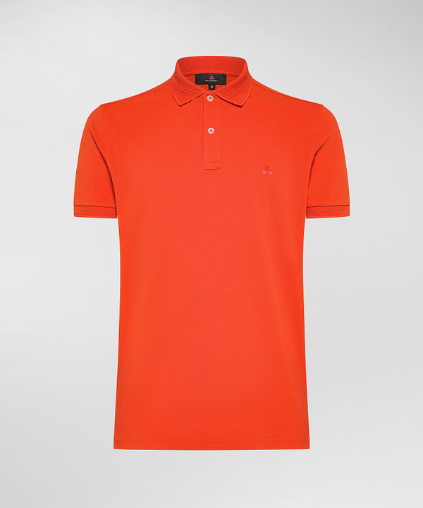 Stretch nylon pique polo shirt - Peuterey