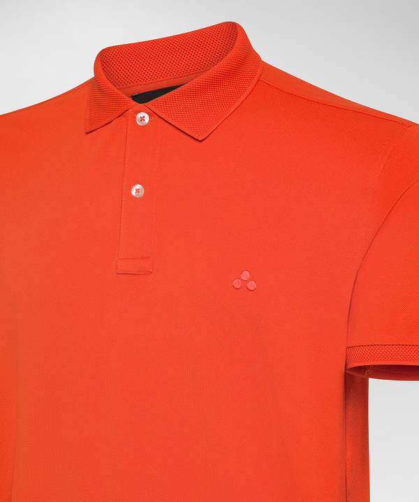 Stretch nylon pique polo shirt - Peuterey