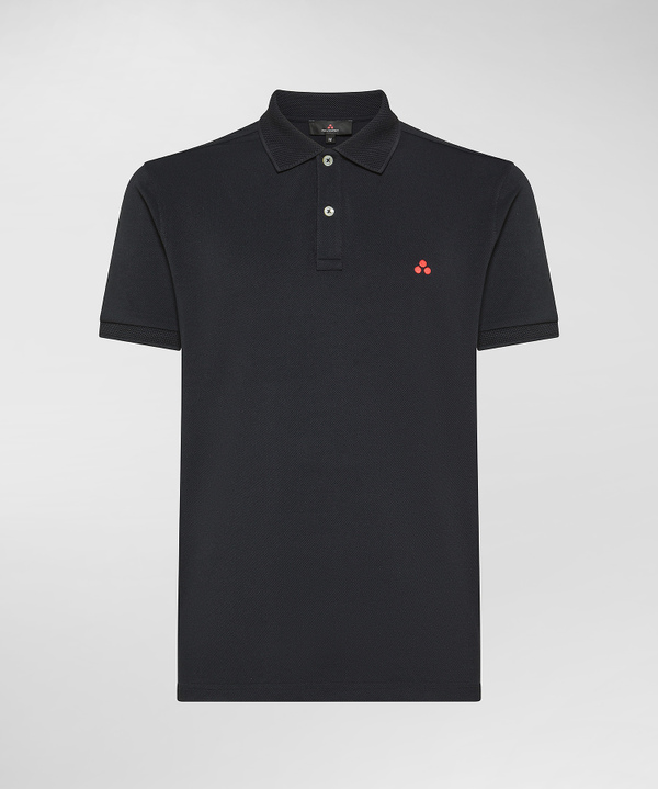 Stretch nylon pique polo shirt - Peuterey