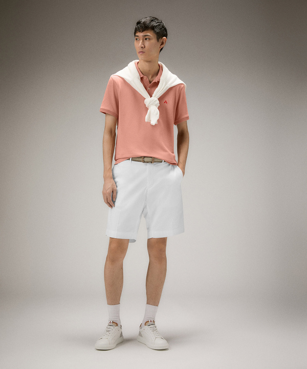 Poloshirt aus Nylon-Stretch-Piqué - Peuterey