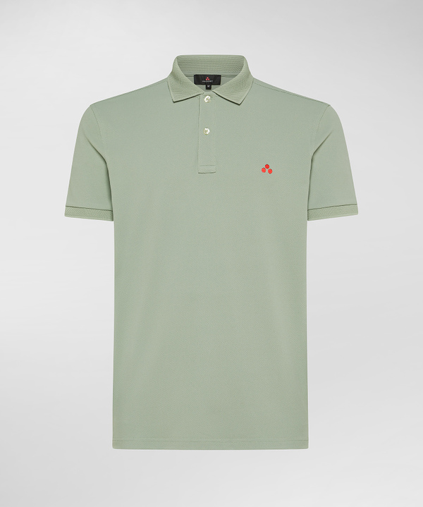 Poloshirt aus Nylon-Stretch-Piqué - Peuterey