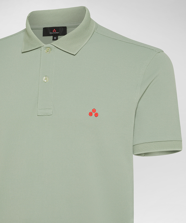 Poloshirt aus Nylon-Stretch-Piqué - Peuterey