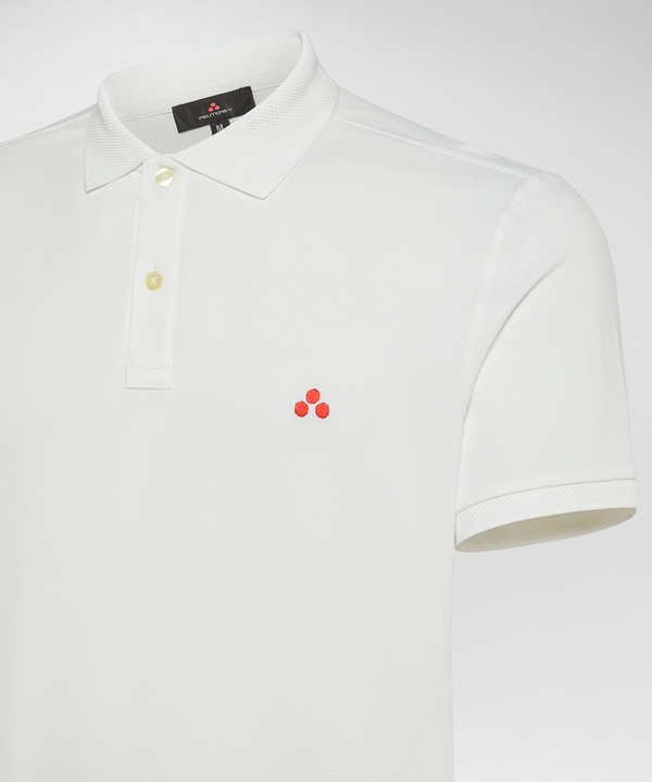 Stretch nylon pique polo shirt - Peuterey