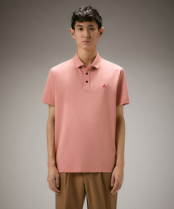 Stretch cotton pique polo shirt - Peuterey