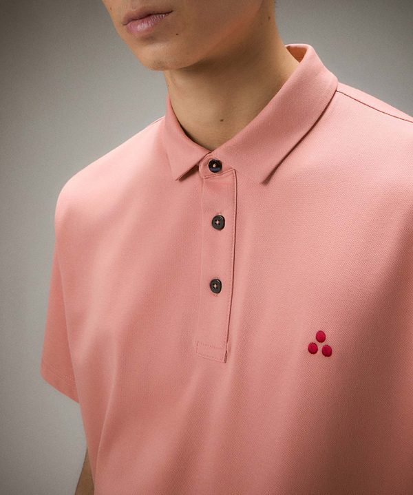 Stretch cotton pique polo shirt - Peuterey