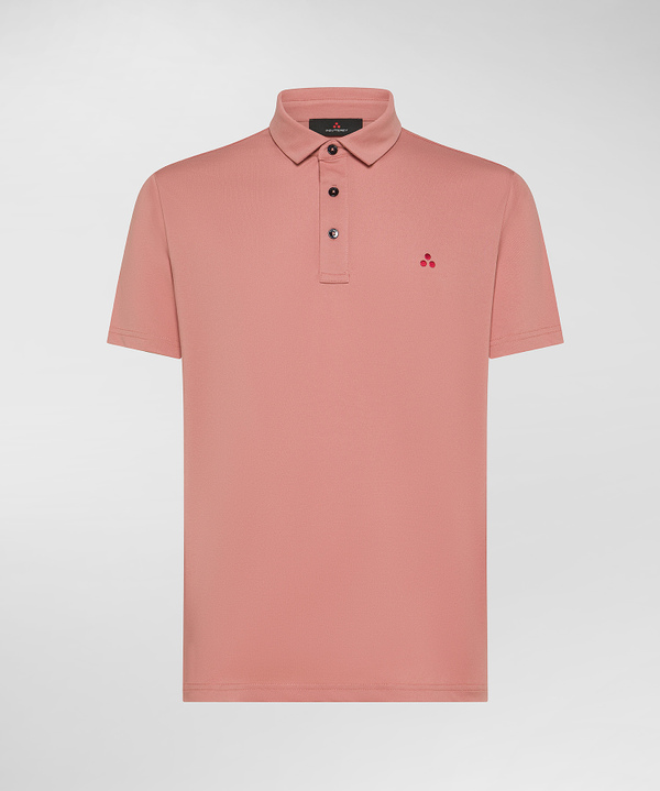 Stretch cotton pique polo shirt - Peuterey