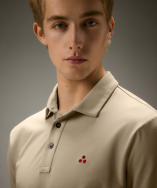 Stretch cotton pique polo shirt - Peuterey