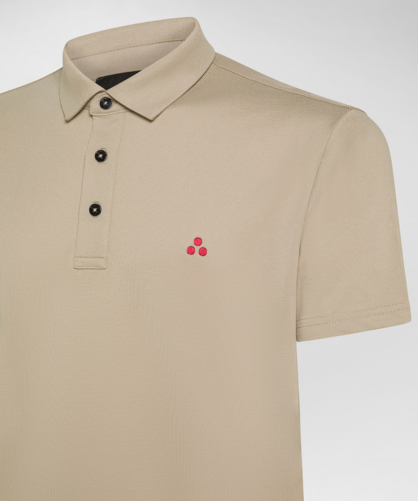 Stretch cotton pique polo shirt - Peuterey