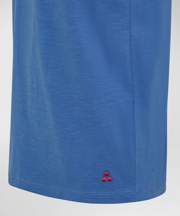 T-shirt con taschino in cotone fiammato - Peuterey