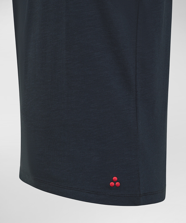 Slub cotton t-shirt with chest pocket - Peuterey