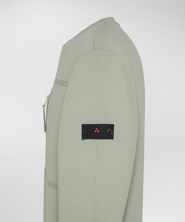 Crewneck sweatshirt with breast pocket and piping - Peuterey