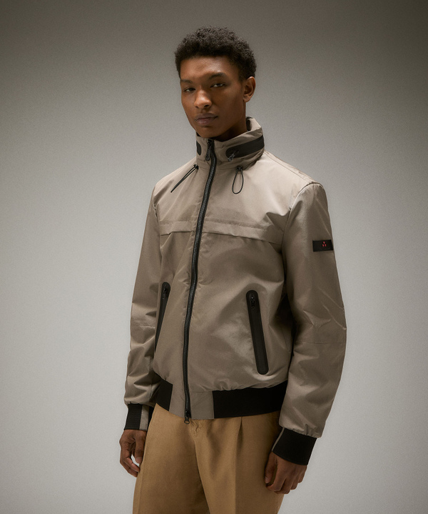 Bomber jacket with removable hood and black details - Peuterey