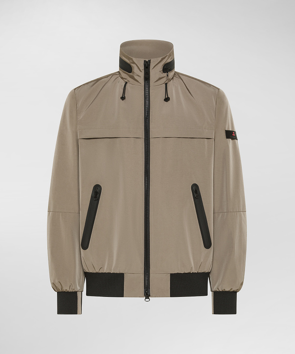 Bomber jacket with removable hood and black details - Peuterey