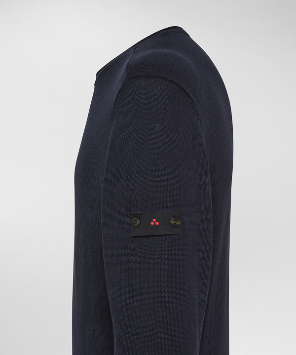 Pullover mit Rundhalsausschnitt aus Baumwolltrikot - Peuterey