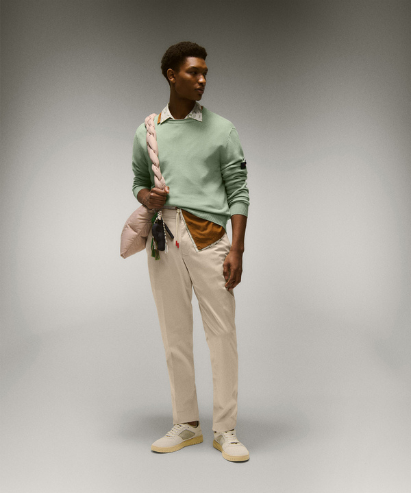 Cotton knit crew-neck sweater - Peuterey
