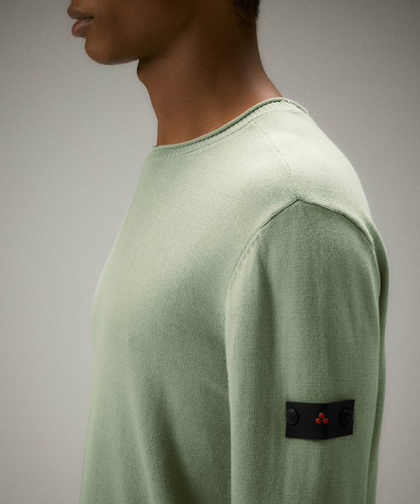 Cotton knit crew-neck sweater - Peuterey