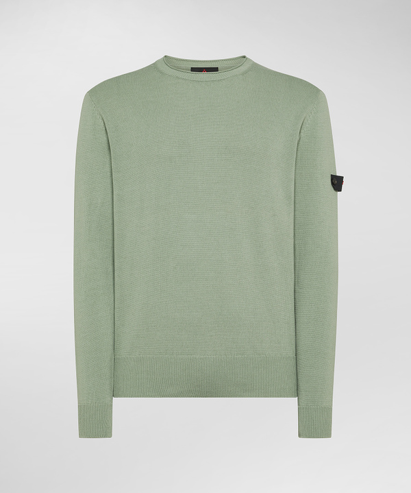 Cotton knit crew-neck sweater - Peuterey
