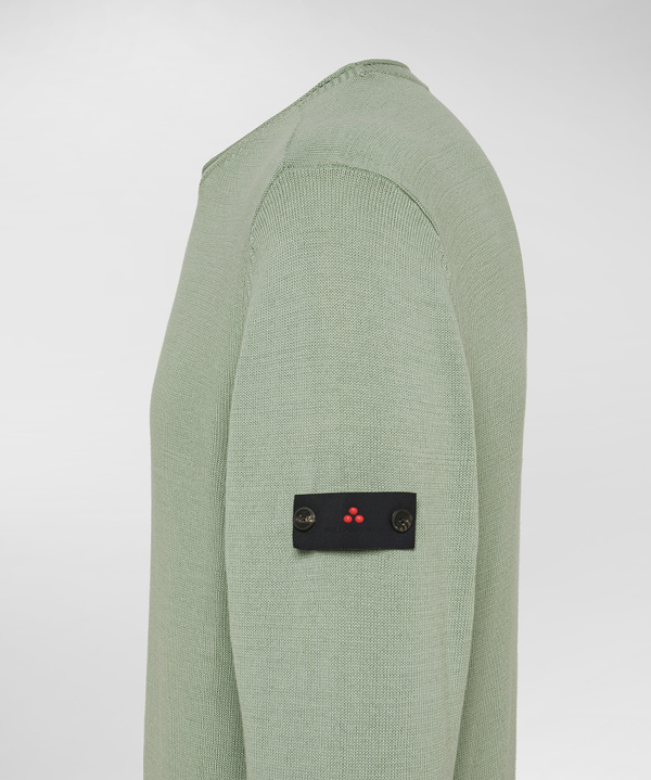 Cotton knit crew-neck sweater - Peuterey