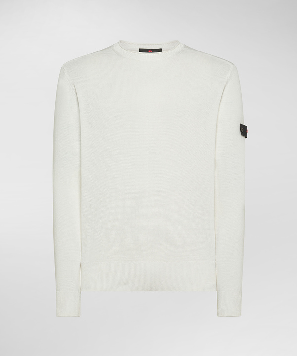 Cotton knit crew-neck sweater - Peuterey