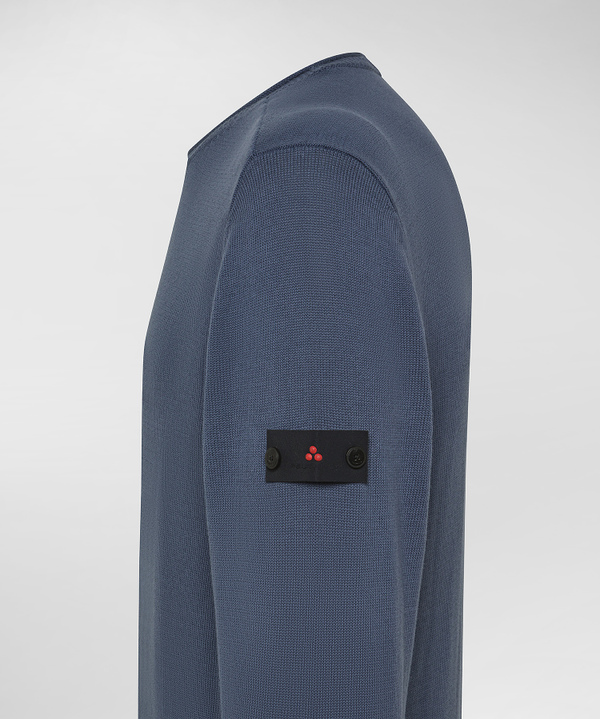 Cotton knit crew-neck sweater - Peuterey