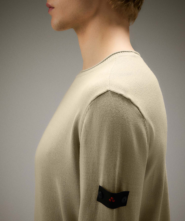 Cotton knit crew-neck sweater - Peuterey