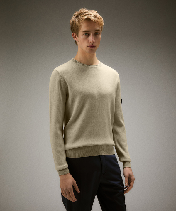 Cotton knit crew-neck sweater - Peuterey