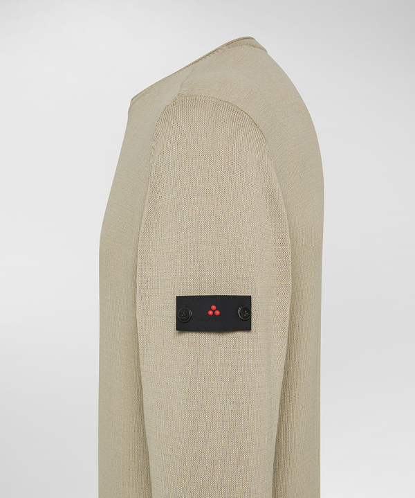 Cotton knit crew-neck sweater - Peuterey