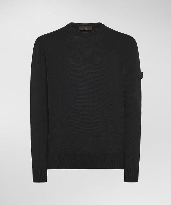 Maglia girocollo in tricot di cotone - Peuterey