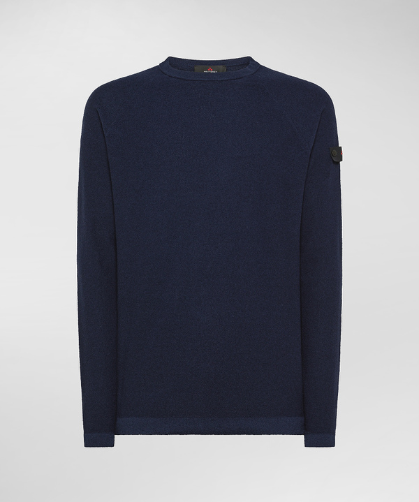 Terry-effect knit long-sleeve sweater - Peuterey