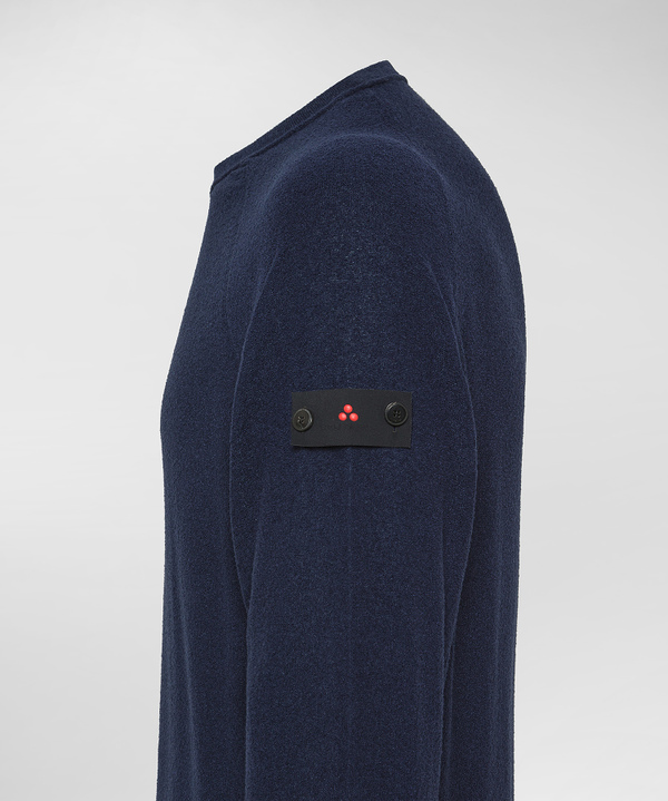 Terry-effect knit long-sleeve sweater - Peuterey