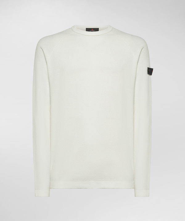Terry-effect knit long-sleeve sweater - Peuterey