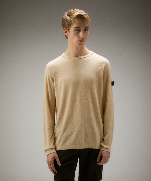 Terry-effect knit long-sleeve sweater - Peuterey