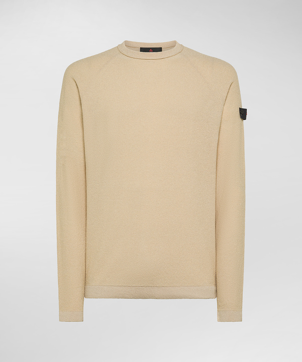 Terry-effect knit long-sleeve sweater - Peuterey