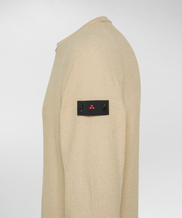 Terry-effect knit long-sleeve sweater - Peuterey