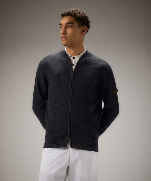 English knit full-zip sweater - Peuterey