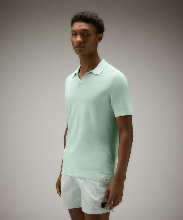 Poloshirt aus 100 % Baumwolltrikot, mit Piqué-Muster - Peuterey