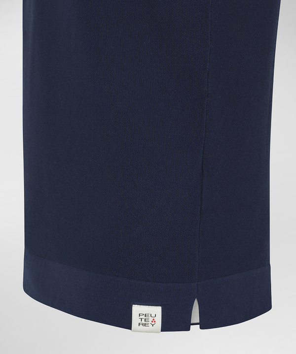 Poloshirt aus 100 % Baumwolltrikot, mit Piqué-Muster - Peuterey