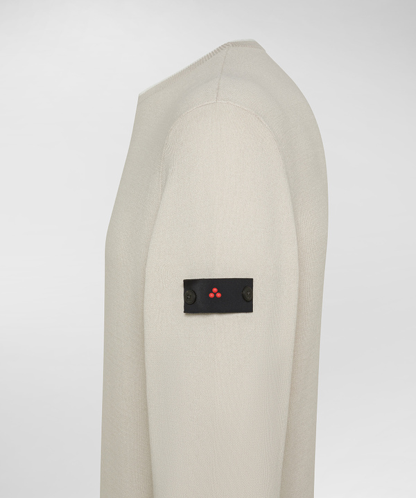 Cotton and nylon blend sweater with fleece effect - Peuterey