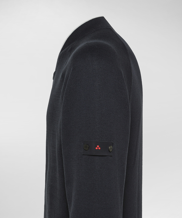 Maglia full zip effetto felpa - Peuterey