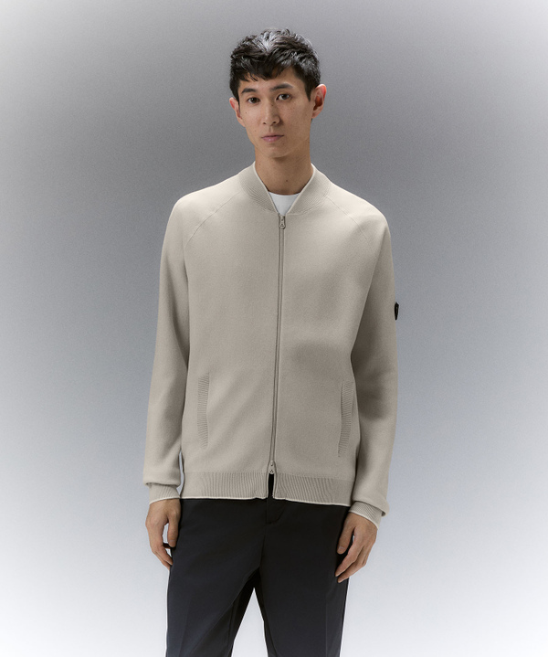 Fleece-effect full-zip sweater - Peuterey