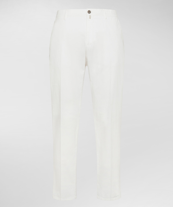 Hose aus elastischer Baumwoll-Gabardine - Peuterey