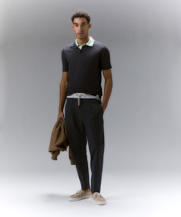 Comfortable and elegant polyester fabric trousers - Peuterey
